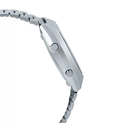 Casio Digital Silver & Stainless Steel Unisex Watch D186