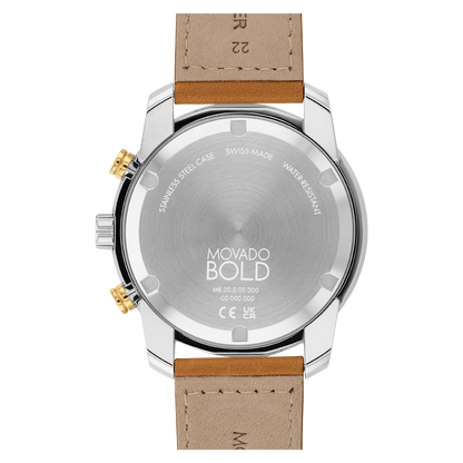 Movado Analog Gold & Leather Men's Watch 3600908