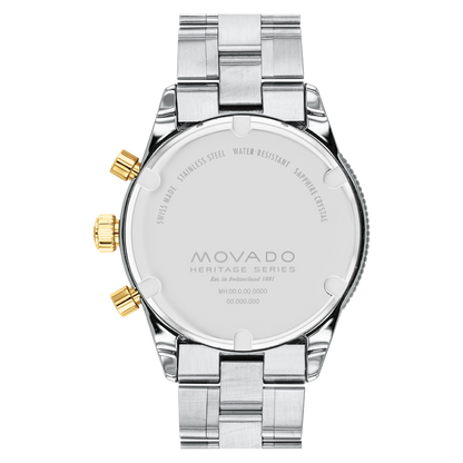 Movado Chronograph Green & Stainless Steel Men's Watch 3650167