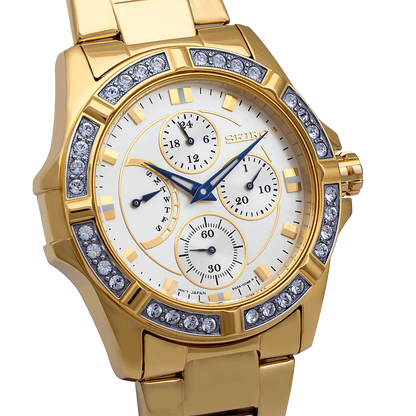 Seiko Analog White & Metal band Men's Watch SRLZ86P1