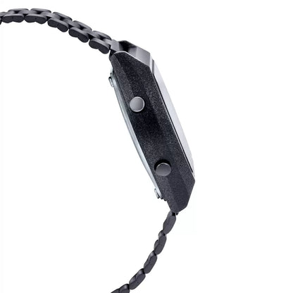 Casio Digital Black & Stainless Steel Unisex Watch D185