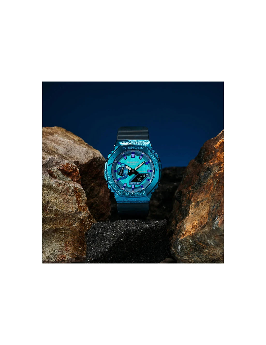 Casio Analog-Digital Blue & Resin Men's Watch G1347