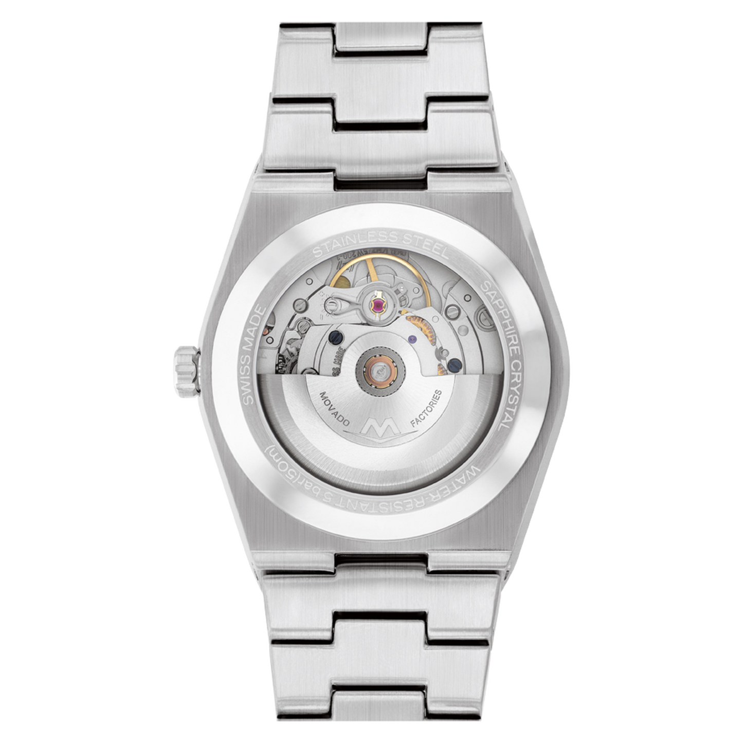 Movado Analog Blue & Stainless Steel Men' 3600940