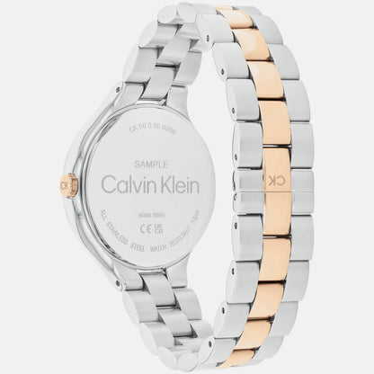 CALVIN KLEIN Analog White & Stainless Steel Women's Watch 25200428
