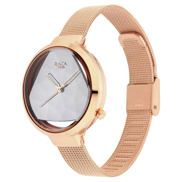Raga Moments of Joy Silver Dial Analog Metal Strap watch for WoMen