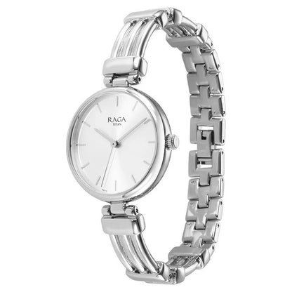Analog Silver & Metal band Women's Watch 95263SM01