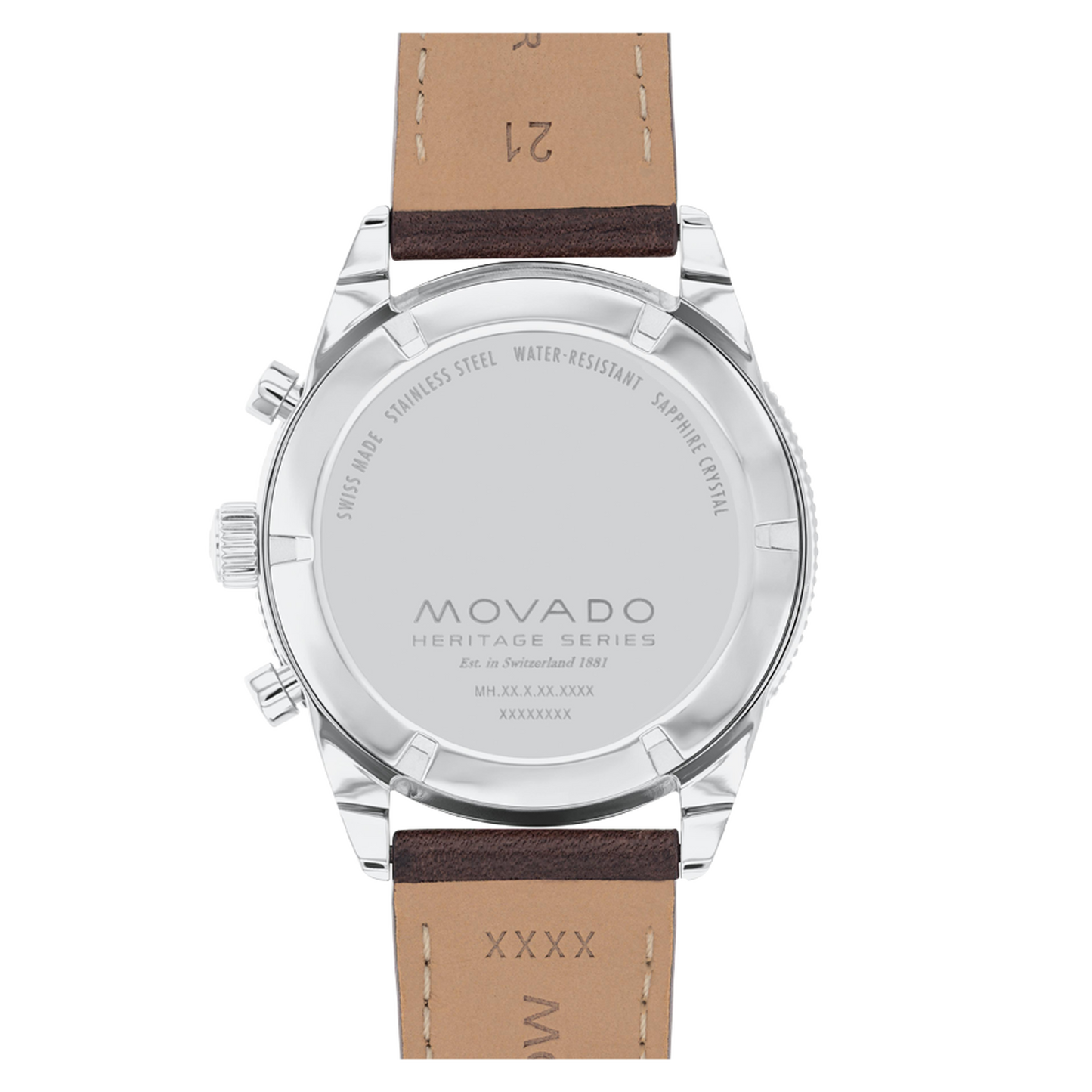 Movado Heritage Series Calendoplan S Men's Watch - Swiss Quartz Chronograph 3650205
