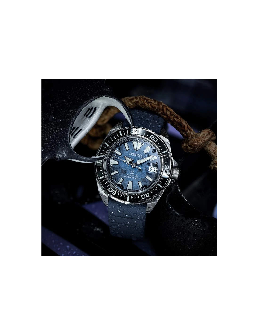 Seiko Analog Silver & Silicone Men's Watch SRPF79K1
