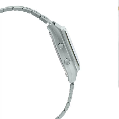 Casio Digital Silver & Stainless Steel Women's Watch D203