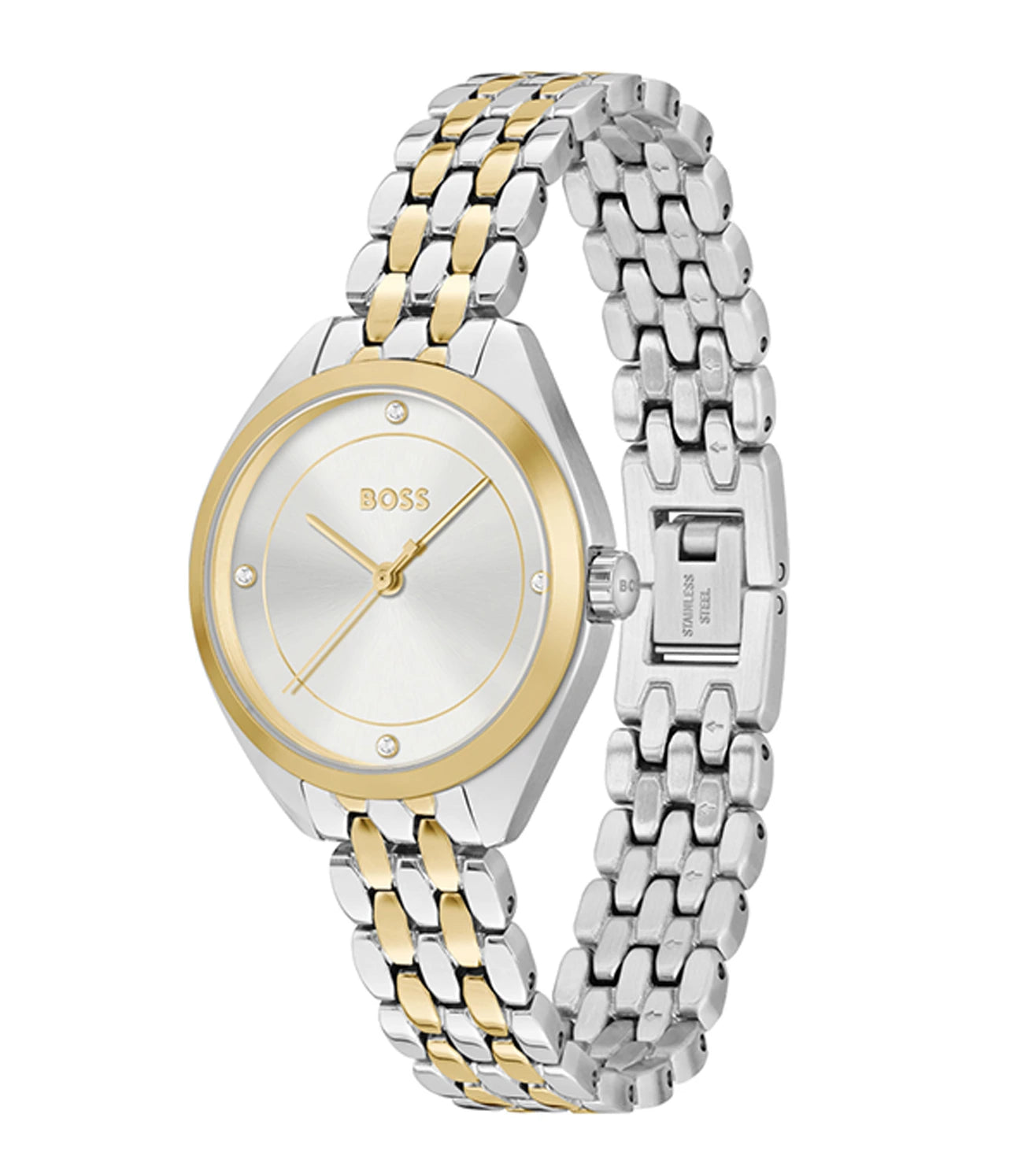 Hugo Boss Analog White & Stainless Steel Women's Watch 1502724