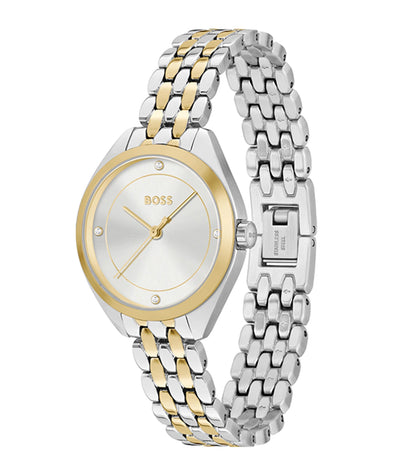 Hugo Boss Analog White & Stainless Steel Women's Watch 1502724