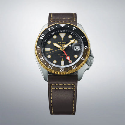 Seiko Analog Brown & Leather Men's Watch SSK036K1