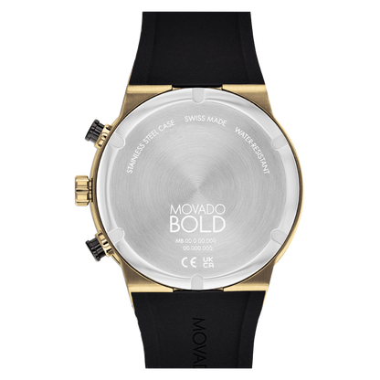 Movado Analog Black & Silicone Men's Watch 3600855