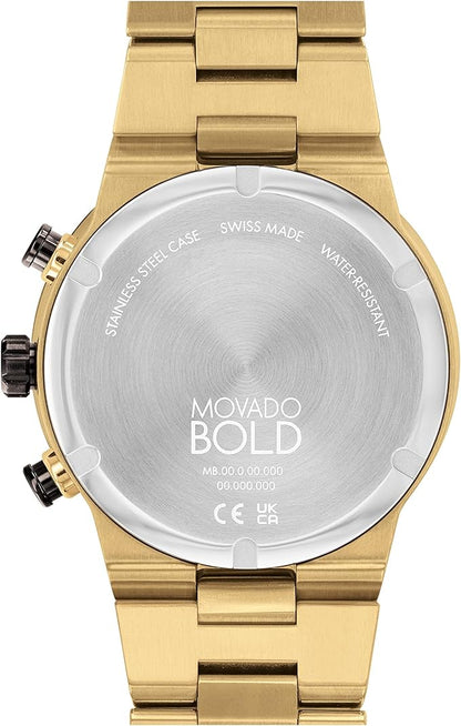 Movado Analog Black & Stainless Steel Men's Watch 3600858