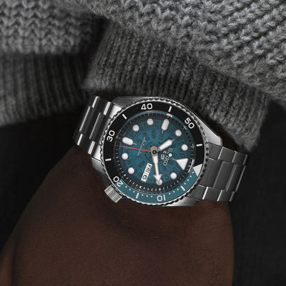 Seiko Analog Blue & Metal band Men's Watch SRPJ45K1
