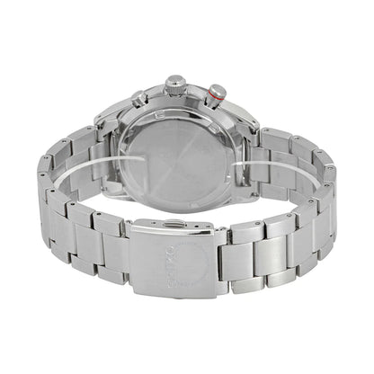 Seiko Chronograph Blue & Metal band Men's Watch SSB407P1
