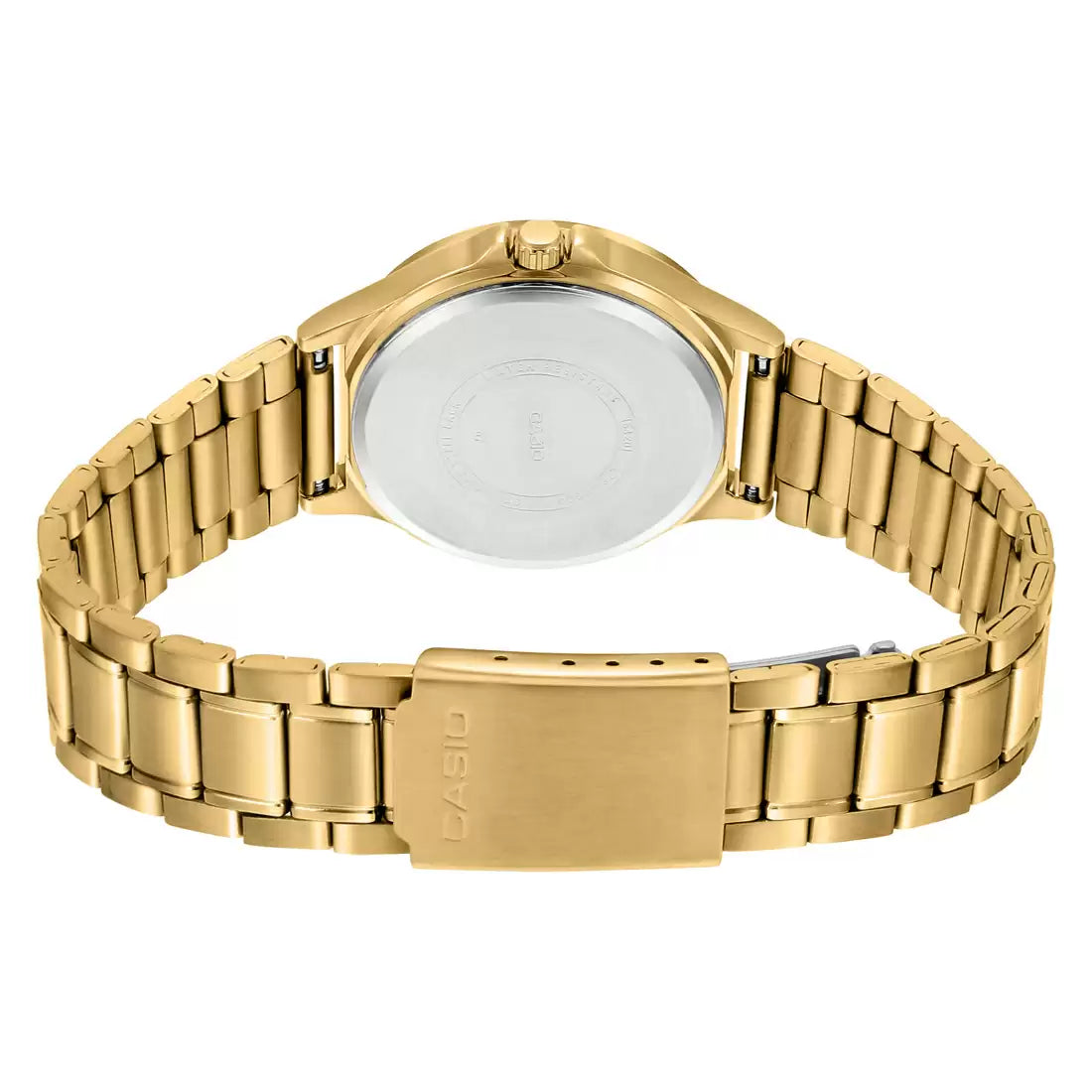 CASIO Chronograph White & Stainless Steel Women's Watch A1915