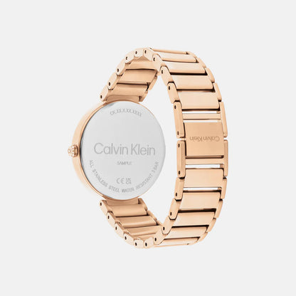 CALVIN KLEIN Analog Rose Gold & Stainless Steel Women's Watch 25200429
