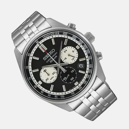 Seiko Chronograph Black & Metal band Men's Watch SSB429P1