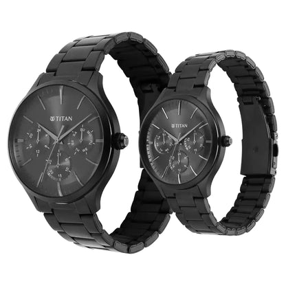 Multifunction Black &  Couple Watch NP9400494204NM01