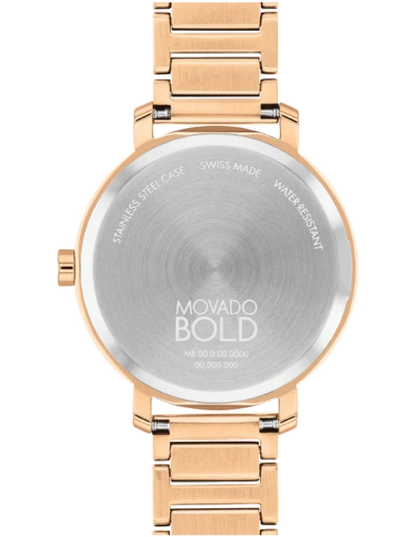 Movado  Rose Gold & Stainless Steel Women's Watch 3601143