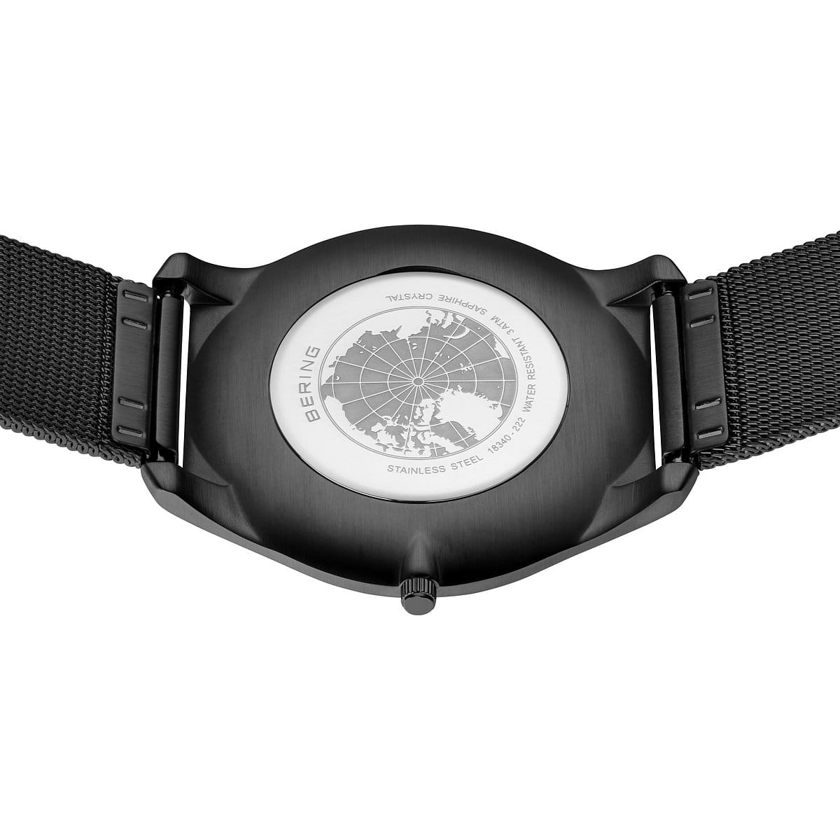 Bering Analog Black & Milanese Men's Watch 18340 222