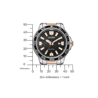 Citizen Analog Black & Stainless Steel Men' AW1524 84E