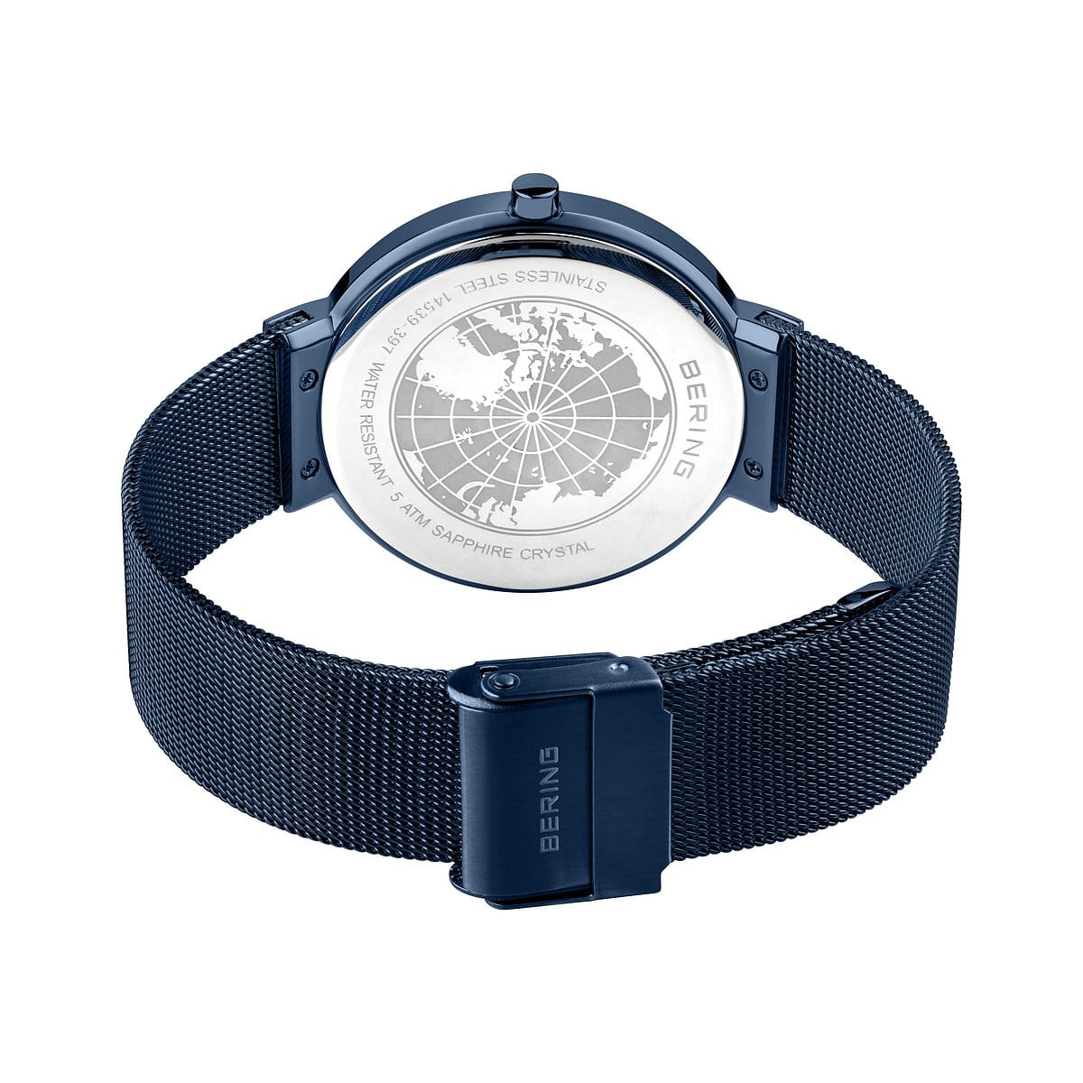 Bering Analog Blue & Milanese Men's Watch 14539 397