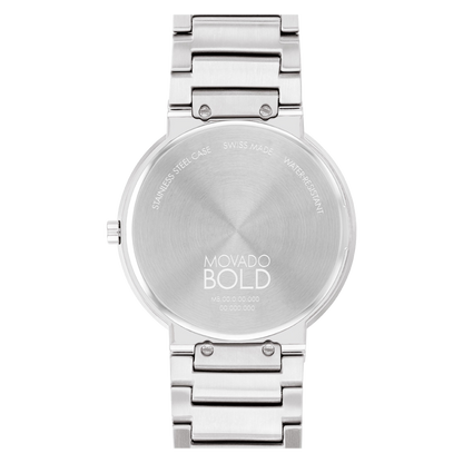 Movado Analog Beige & Stainless Steel Unisex Watch 3601075