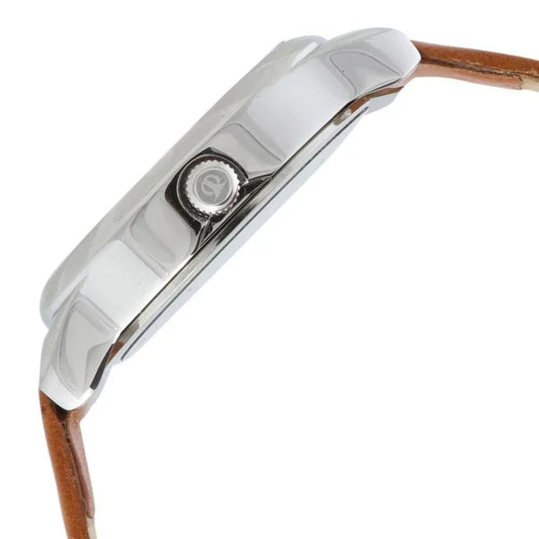 Workwear Silver Dial Women Watch With Leather Strap NP2481SL06