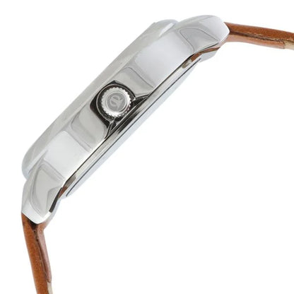 Workwear Silver Dial Women Watch With Leather Strap NP2481SL06