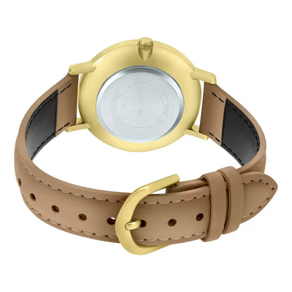 CASIO Analog White & Leather Women's Watch A1786