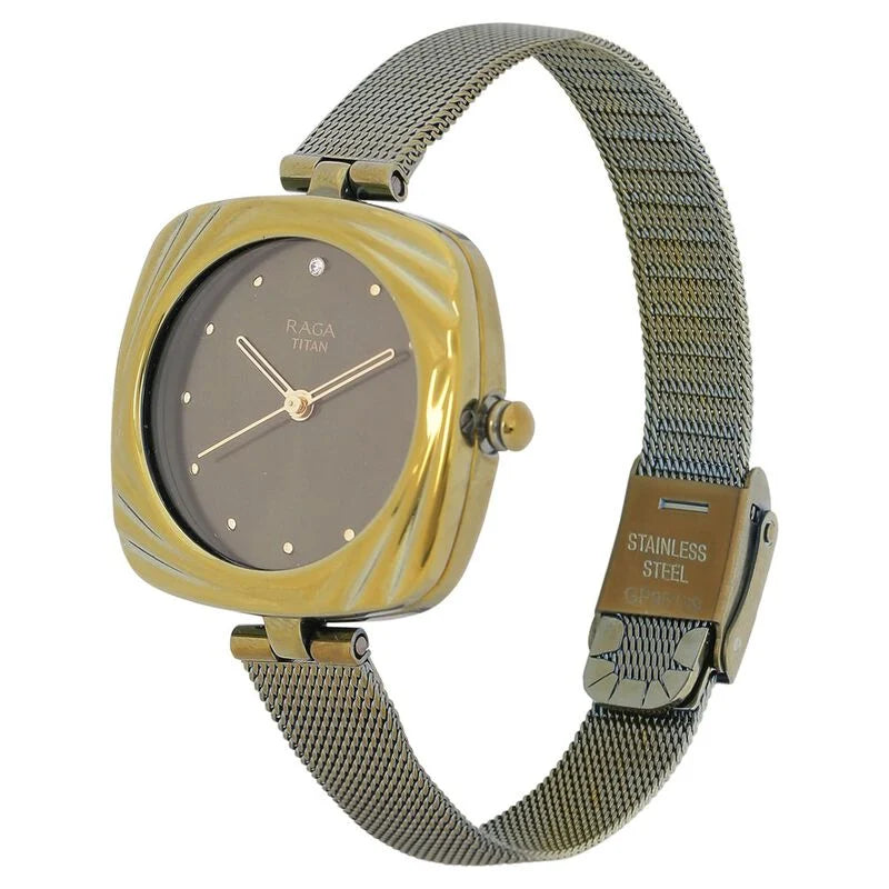 Raga Moments Of Joy White Dial Women Watch With Metal Strap NR95139QM01