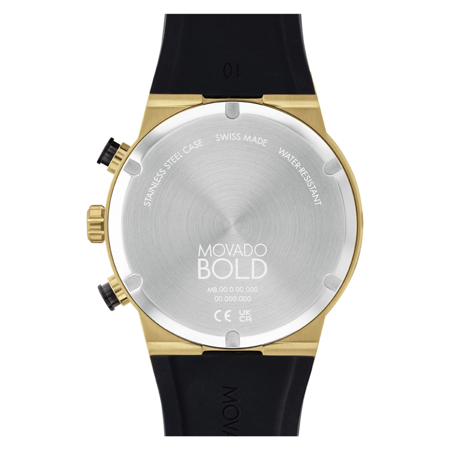 Movado Analog Gold & Silicone Men's Watch 3600895