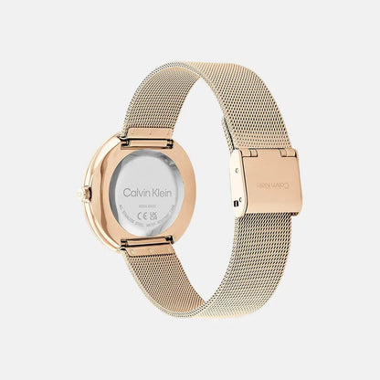 CALVIN KLEIN Analog Rose Gold & Stainless Steel Women's Watch 25200013