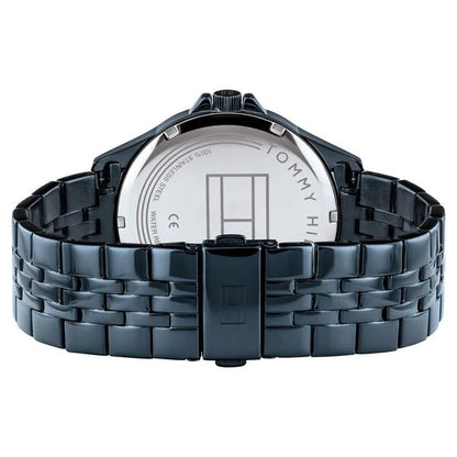 Multifunction Blue & Stainless Steel Men's Watch NETH1791618