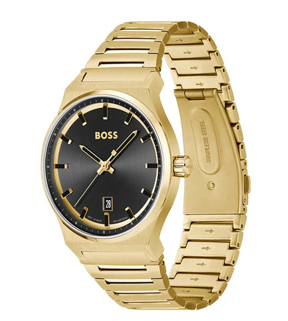 Hugo Boss Analog Black & Stainless Steel Men's Watch 1514077