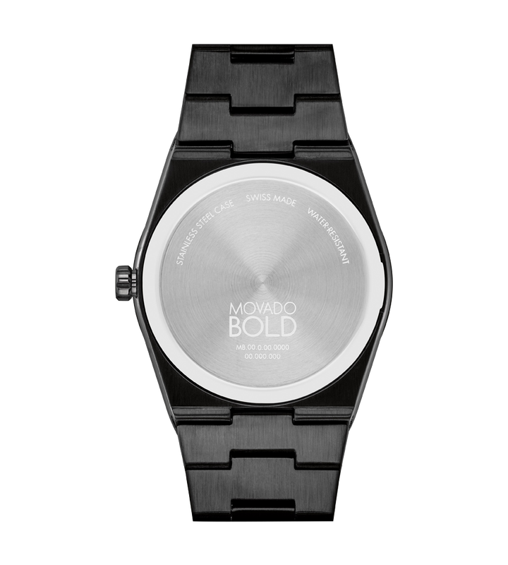 Bold Quest Quartz Rose Gold Dial Black Steel Men's Watch 3601244