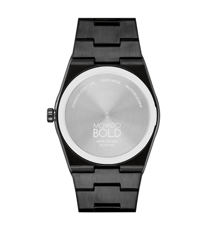 Bold Quest Quartz Rose Gold Dial Black Steel Men's Watch 3601244