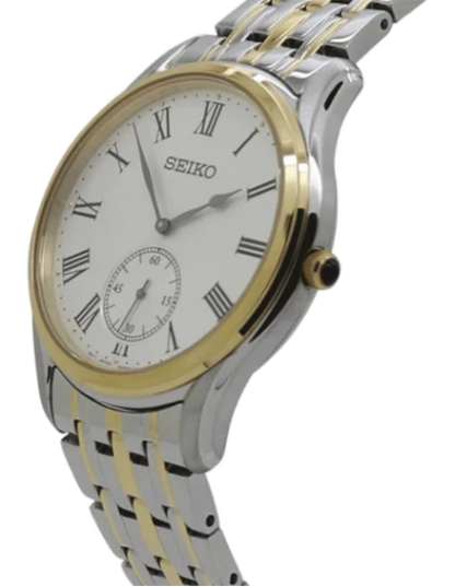 Seiko Analog White & Stainless Steel Men's Watch SRK048P1