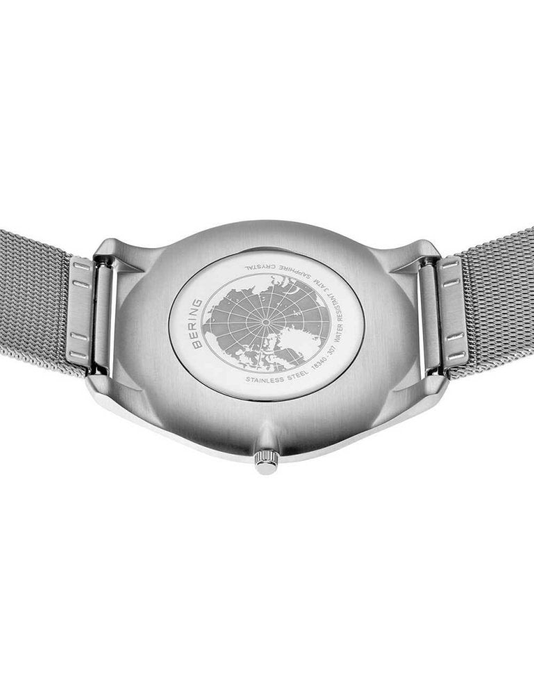 Bering Analog Blue & Stainless Steel Men' 18340 307