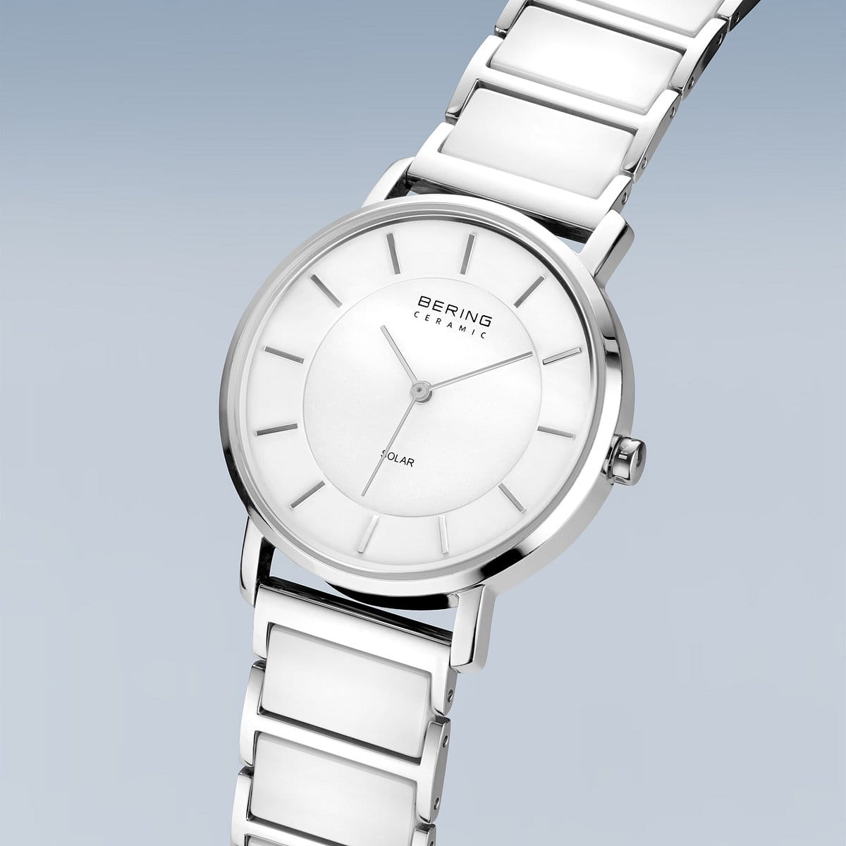 Bering White Analogue Women Watch