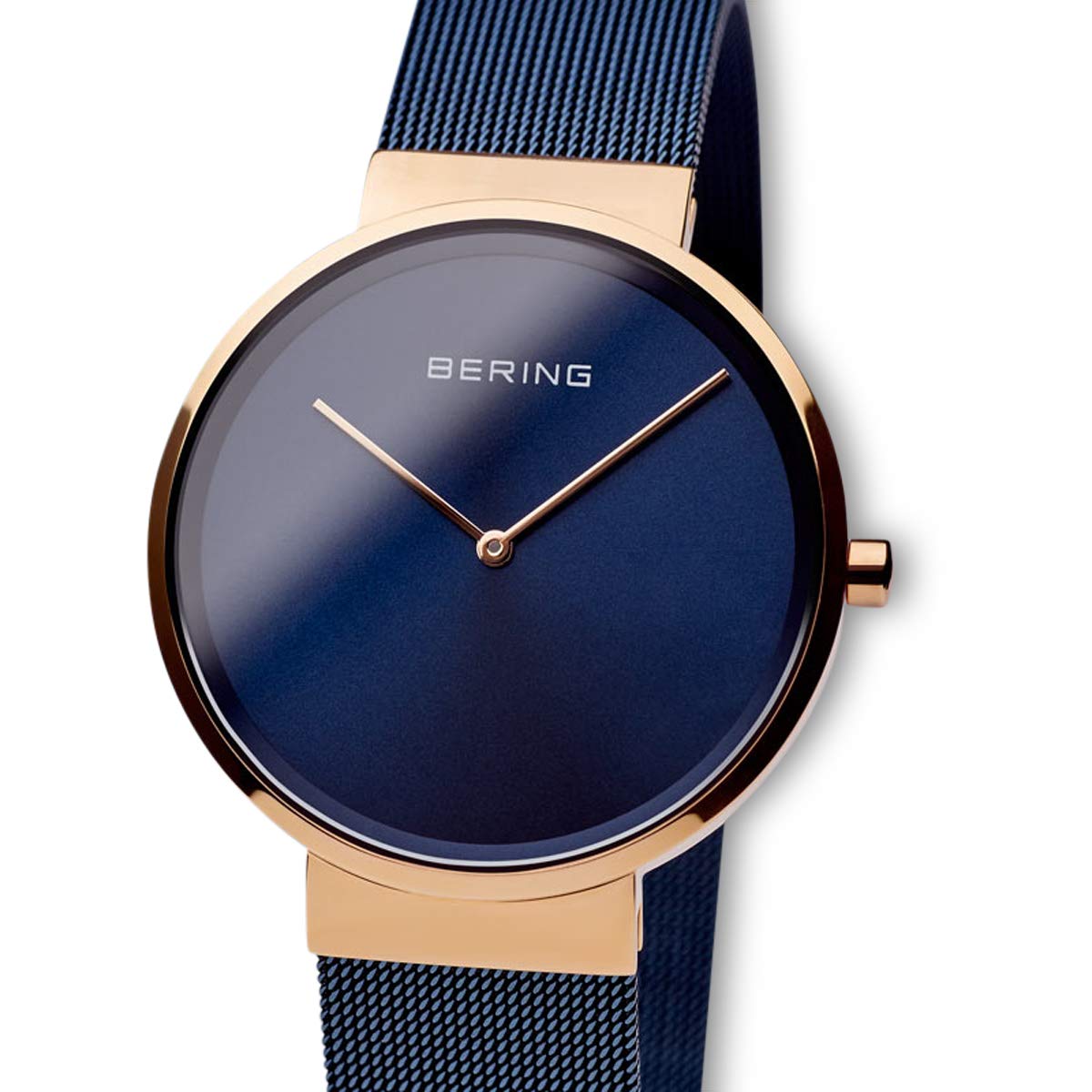 Bering Analog Blue & Milanese Men's Watch 14539 367