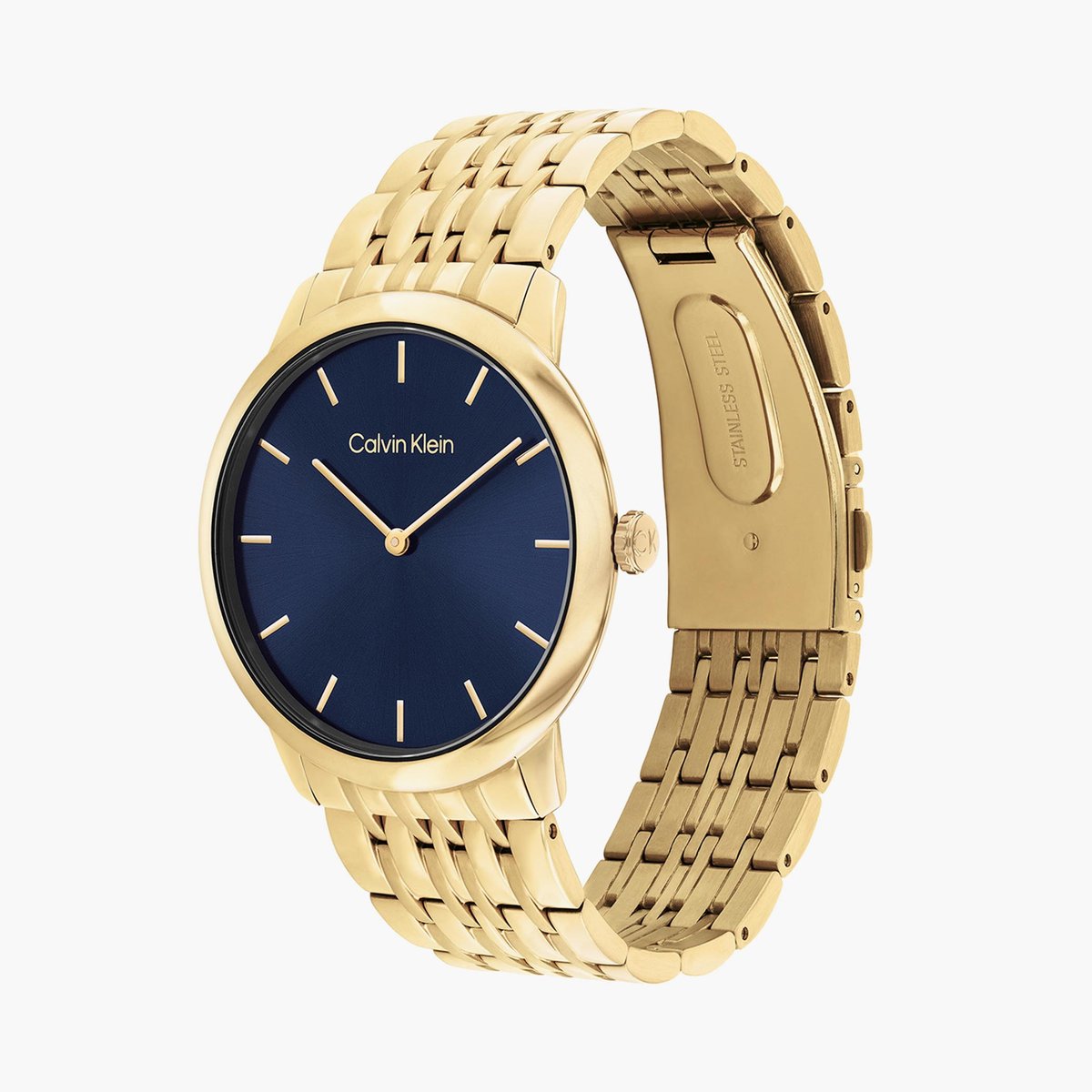 Intrigue 40 mm Blue Dial Stainless Steel Analogue Watch For Unisex 25300007