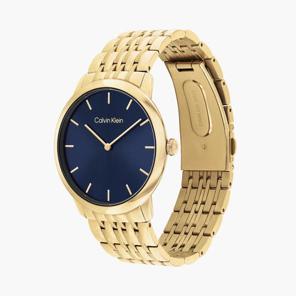 Intrigue 40 mm Blue Dial Stainless Steel Analogue Watch For Unisex 25300007