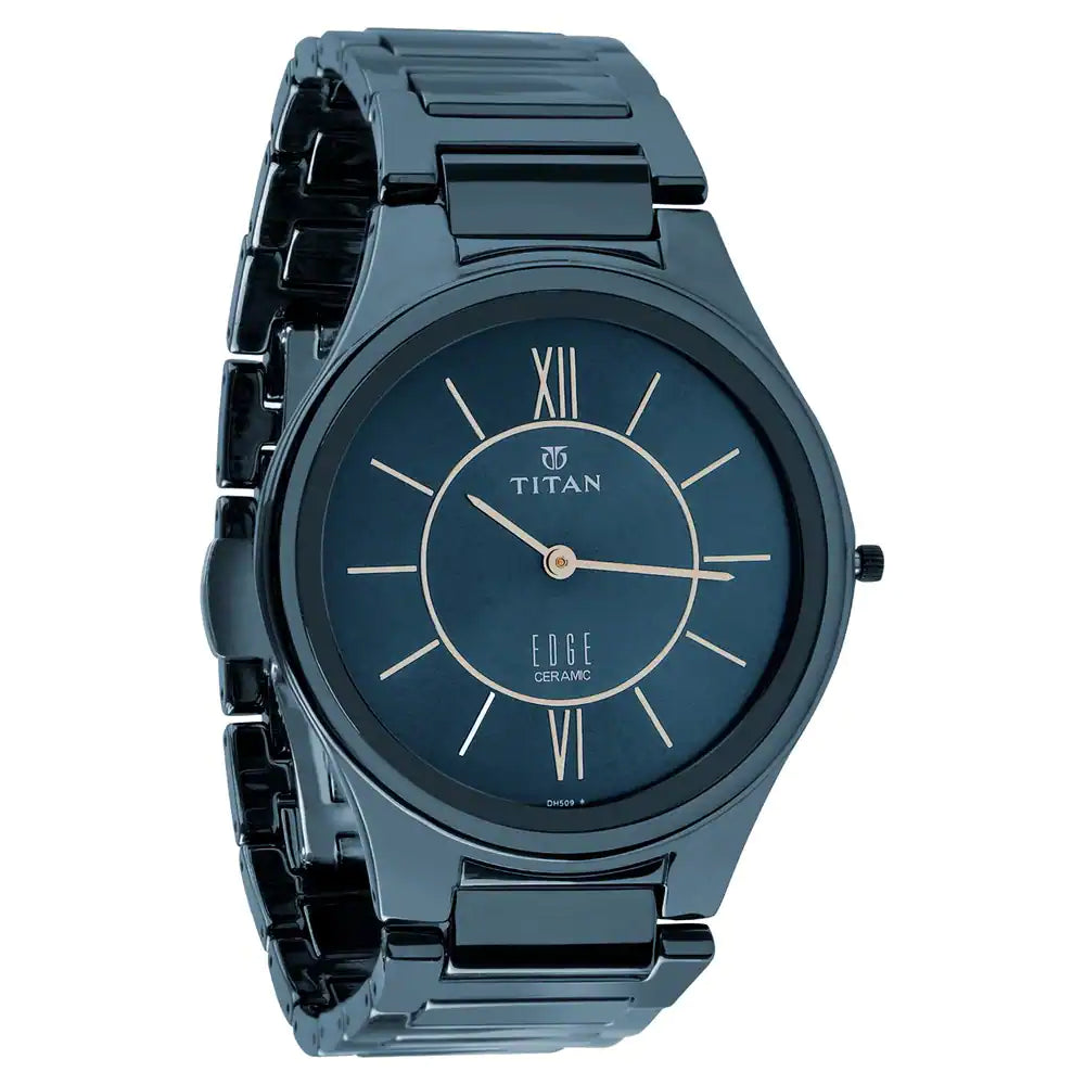 Analog Blue & Ceramic Men's Watch NQ1696QC03