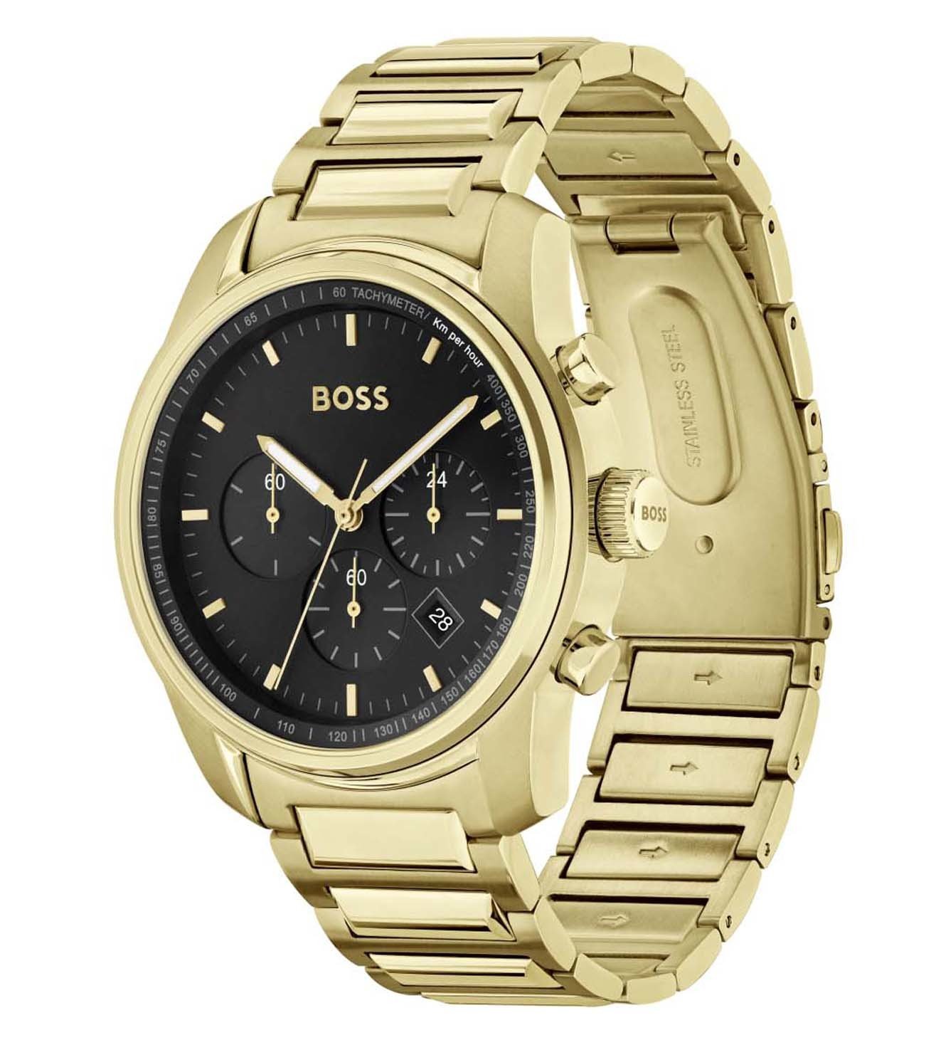 Hugo Boss Analog Black & Stainless Steel Men's Watch 1514006