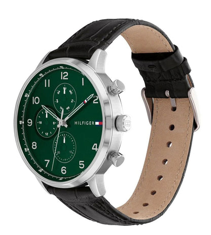 Chronograph Green & Leather Men's Watch TH1791985