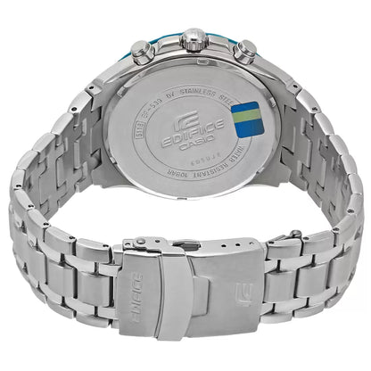 Casio Chronograph Blue & Stainless Steel Men's Watch ED462