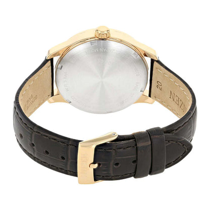 Citizen Analog White & Leather  Men' nh8353-18a